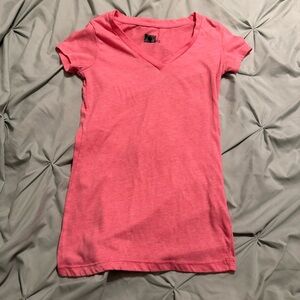 Active Basic Coral Short Sleeve Top